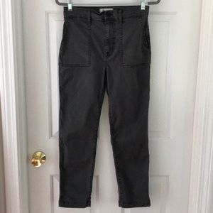 Madewell cropped charcoal pants